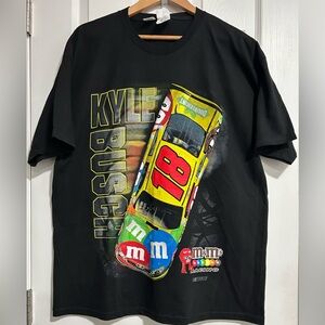 NASCAR 2012 M&M's Kyle Busch 18 t-shirt Black Size Men’s XL
